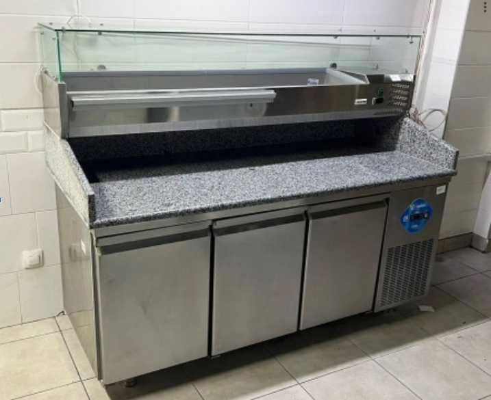 Піца стіл Desmon 2000х800 + салат бар FROSTY + гастроємності. ТОП ПРОПОЗИЦІЯ для швидкого продажу.!