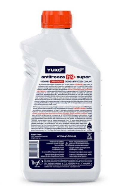 Антифриз Yuko -40 G12+ Super червоний 1л