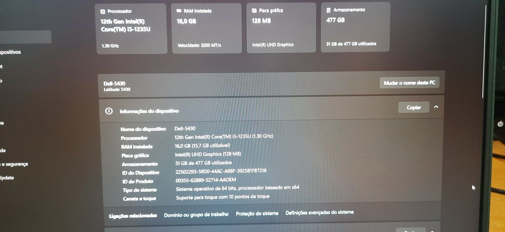 ‼PROMO‼ Labtop Dell Latitude 5430 12ªG| 14.1"-Touch | i5-1235U | 16G/32G DDr4 | NVMe512G |M| W11
