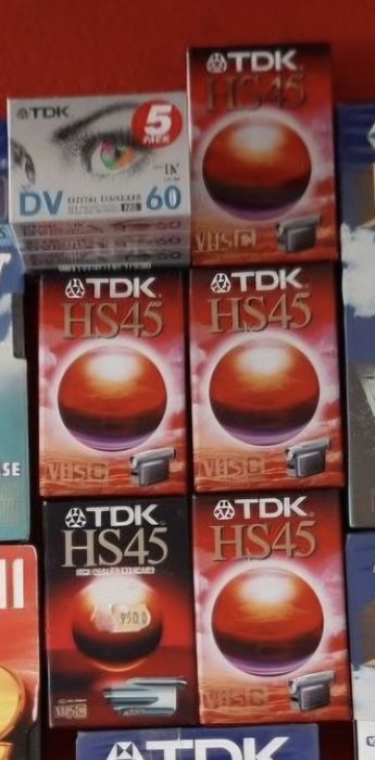 Cassetes câmaras de video HS45, DV60