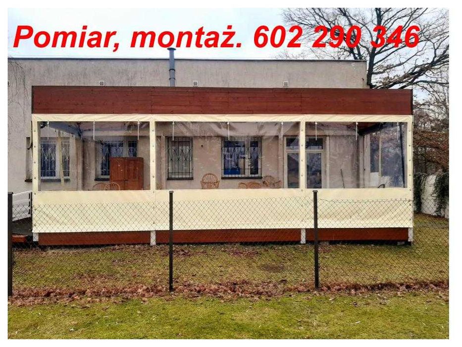 Przezroczyste osłony na taras z montażem Warszawa i okolice.