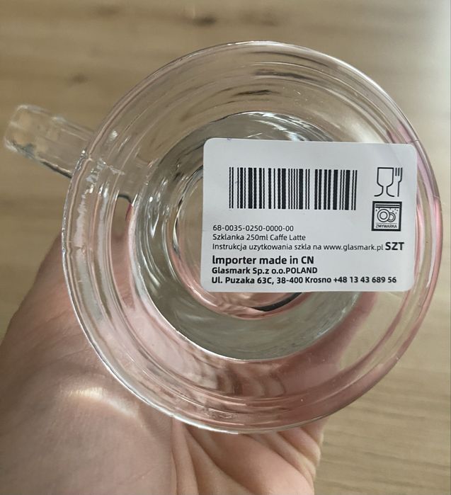 Szklanka Caffe Latte Glasmark 250 m