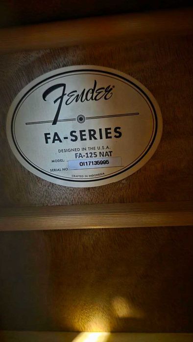 Gitara akustyczna Fender FA-125 NAT (jak nowa)