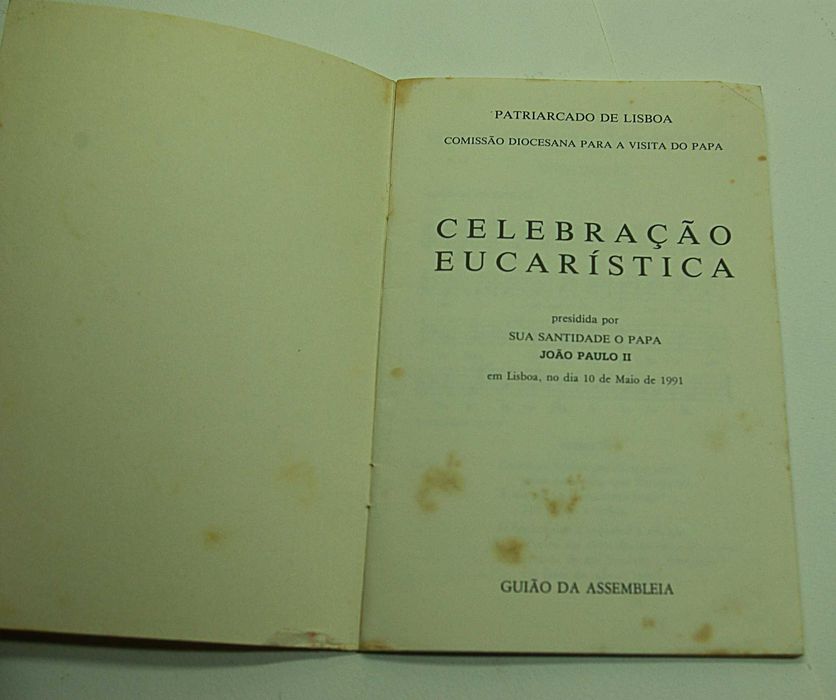 Papa João Paulo II. Celebração Eucarística, Lisboa 1991