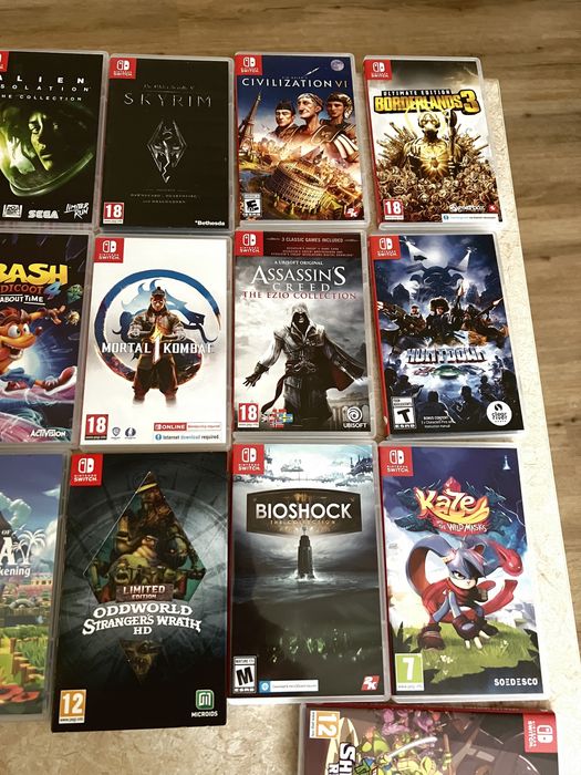 Nintendo switch, revision 2, второго поколения, картридж, контроллер