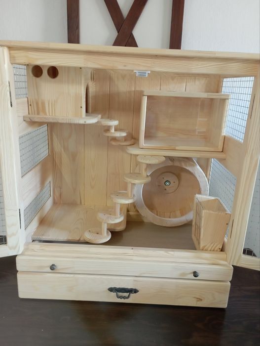 Клітка вітрина для шиншили, білки, дегу , пацюків