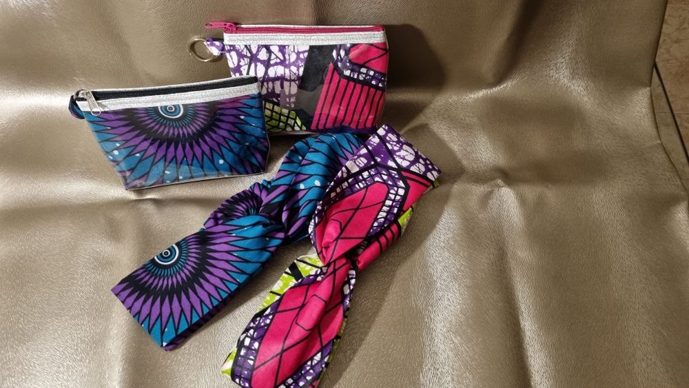 Fitas e Porta Moedas Tecido Africano Novo Entrego Alfragide e Benfica