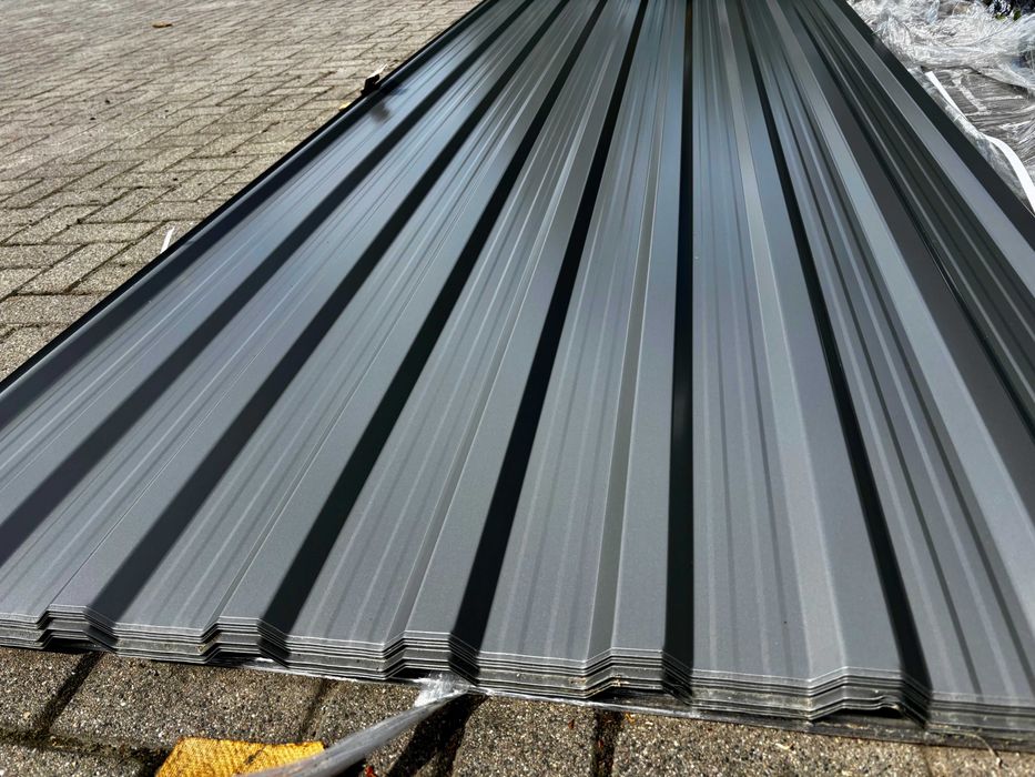 Blacha trapezowa T-18 DR "Pruszyński" RAL 9007  [od ręki, dowóz]