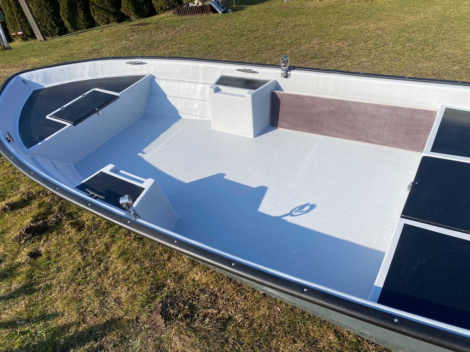 Łódź łódka wędkarska wiosłowa ROMANA 430 JEDNOPŁASZCZOWA 220kg SOLIDNA