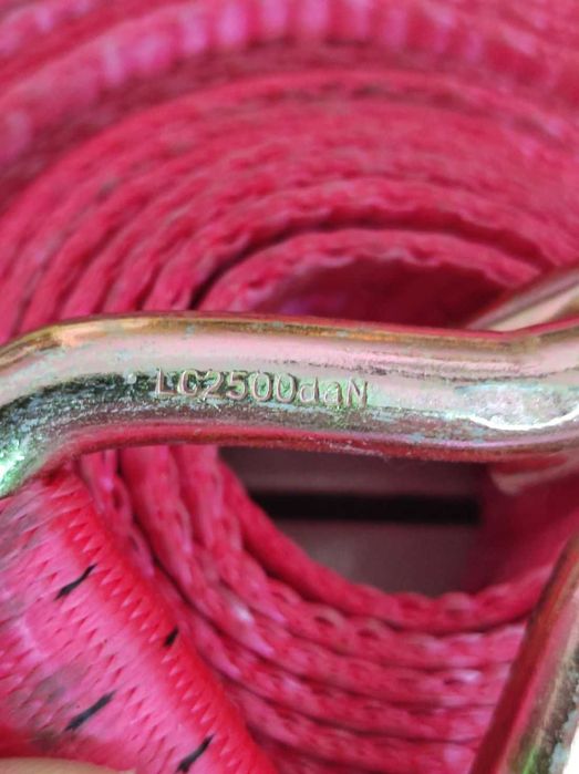 transportowy montażowy mocujący  pas pasek z hakiem 6,5 metrów