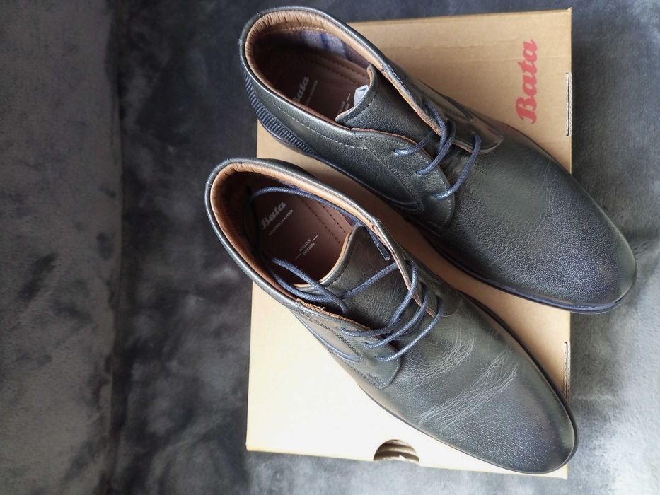 ботинки демисезонные, кожа