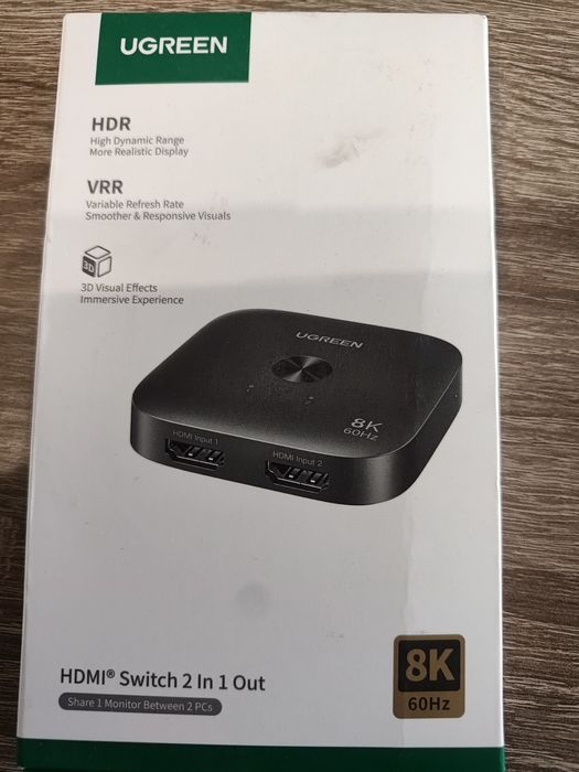UGREEN HDMI 2.1 Switch 2 in 1 Out 8K 60Hz