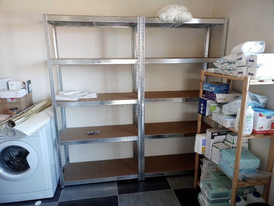 Regał Magazynowy Sklepowy Metalowy 180x90x40cm 5 Półek 875kg Do Garażu