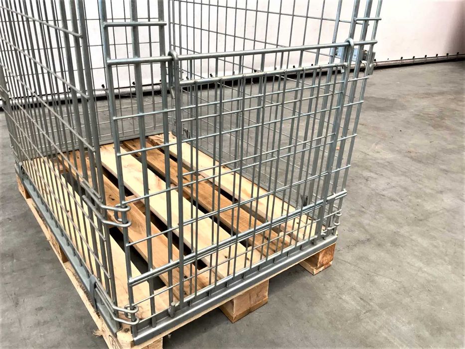 Kosz Siatkowy Nadstawka Gitterbox Kontener Regał Magazynowy Transportowy Paleta Euro 120x80x110cm