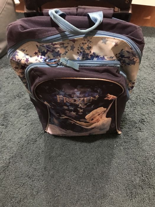 Moschila escolar frozen com rodinhas