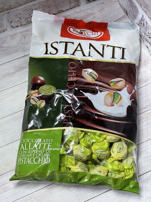 Акція!!! Цукерки з фістакою. Шоколадні цукерки. Rovelli. Insanti