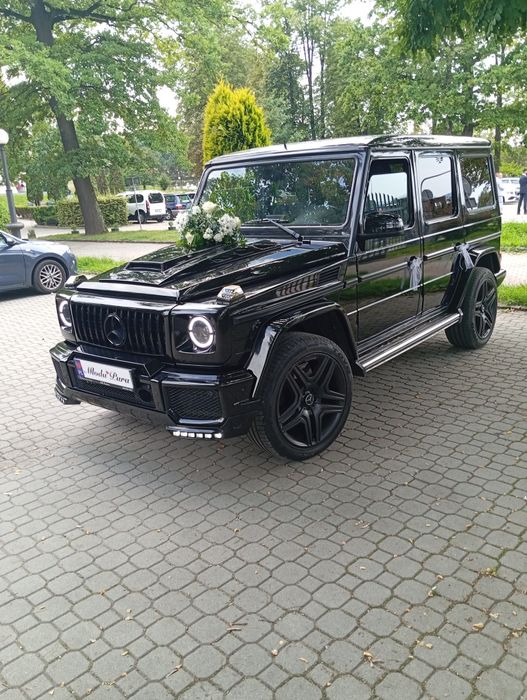 Auto samochód na ślub wesele Mercedes G klasa galenda wynajem