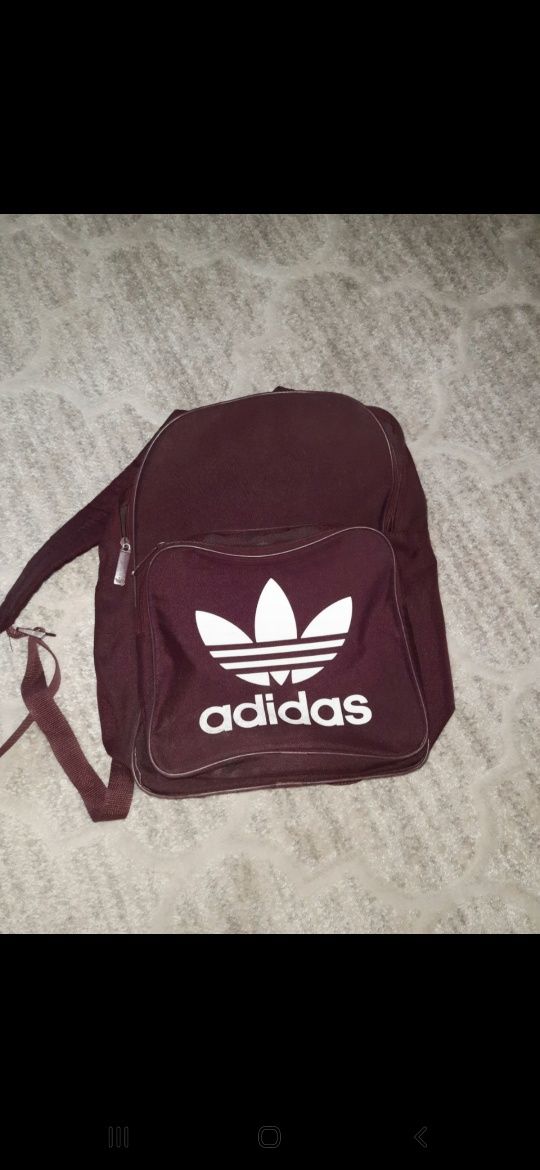 Plecak Adidas Bordowy szkolny, na co dzień Gozdów • OLX.pl