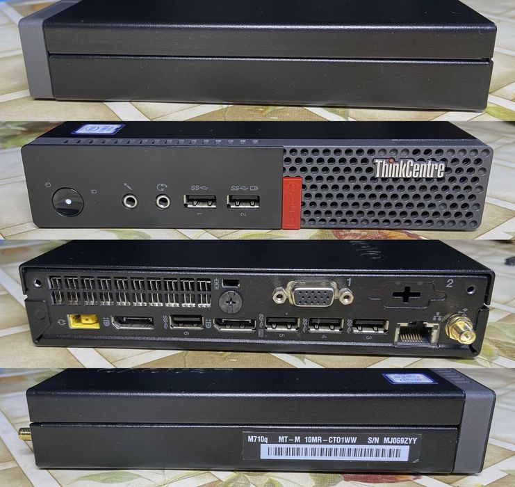 Lenovo ThinkCentre M710q Tiny — i5-7500T 16GB 128GB SSD Wi-Fi BT VGA Win11 Офіц — Гарантія ФОП