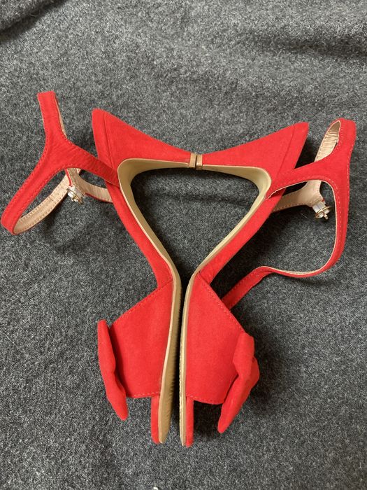 Piekbe czerwone sandalki damskie 42