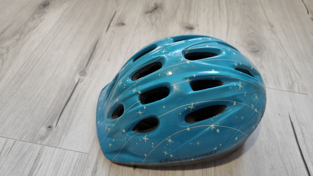 Kask rowerowy niebieski