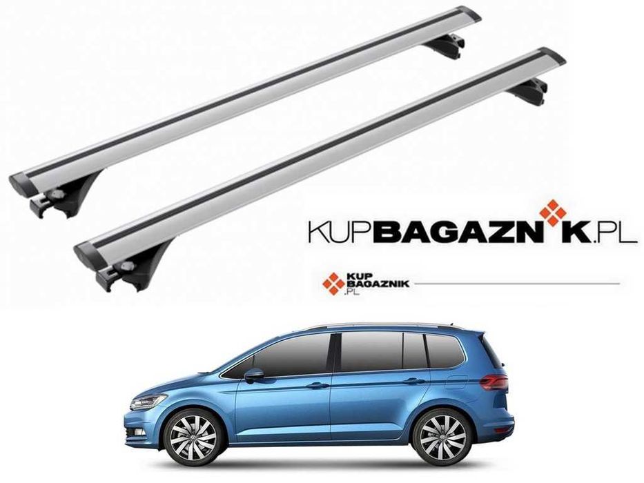 Bagażnik Dachowy Volkswagen TOURAN 2015 do 2024 belki bazowy Relingi