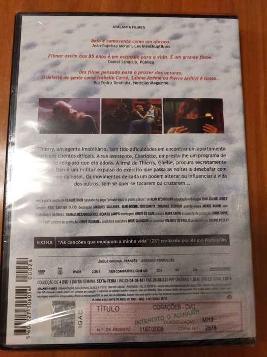 Dvd - Corações novo selado
