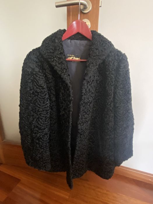 Casaco astracan preto