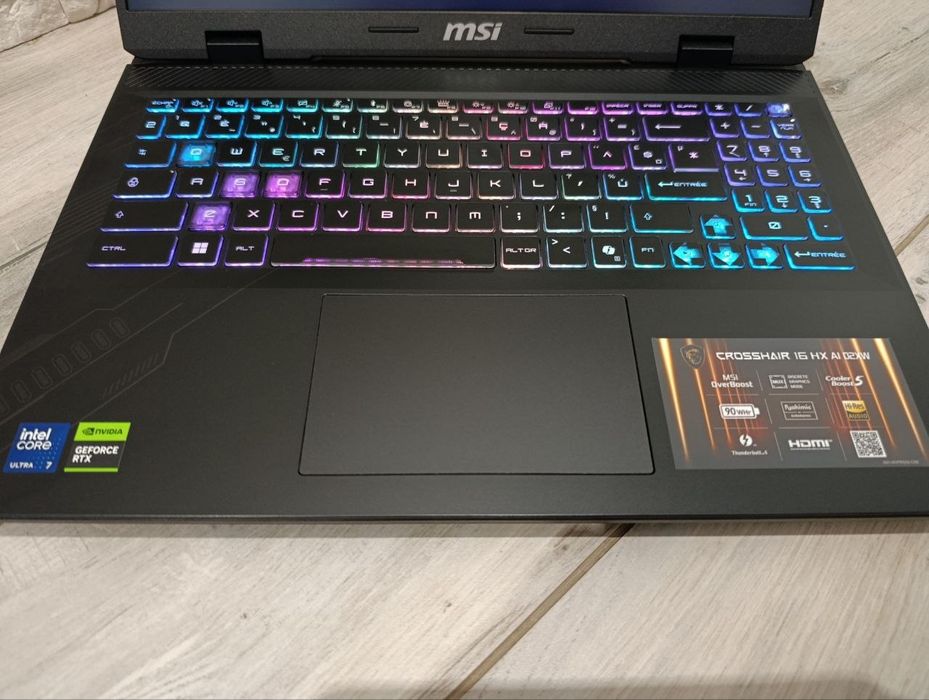 RTX 5070 TURBO !!!/2k WUXGA/ULTRA7 255HX - MSI Crosshair 16 HX AI D2XWGKG