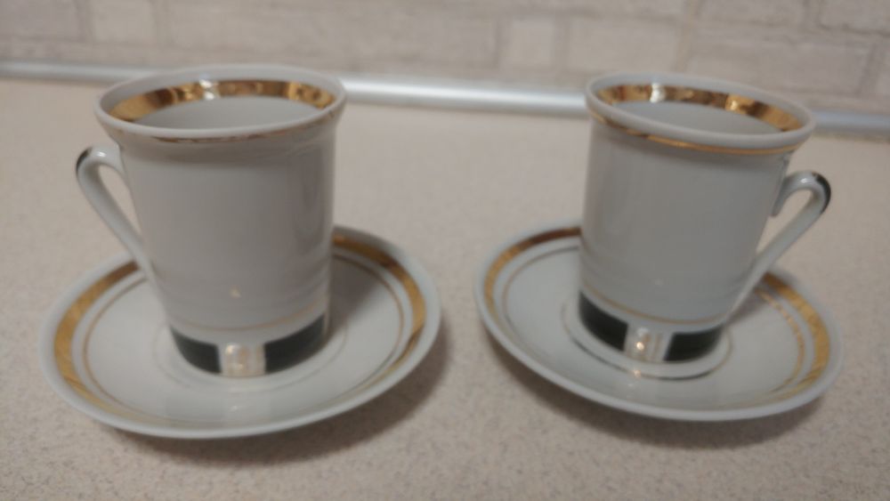 Кофейная пара две чашки для кофе состояние!