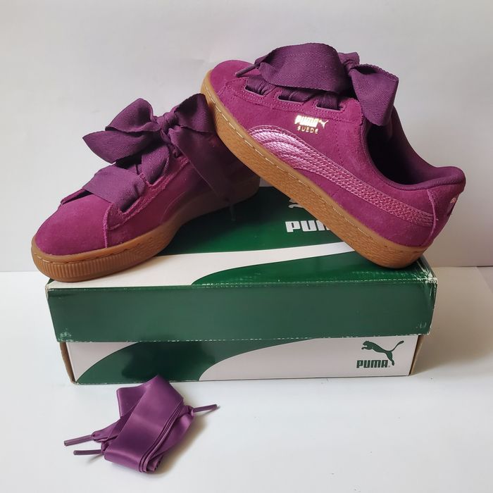 Кросівки замшеві оригінальні  Puma  suede для дівчинки розмір 35,5