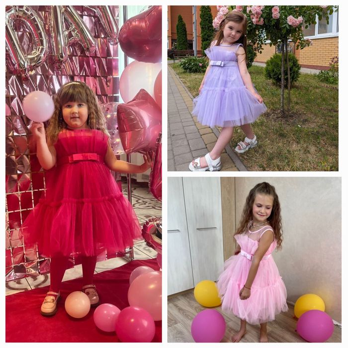 Дитяча святкова пишна сукня плаття нарядное пышное детское платье