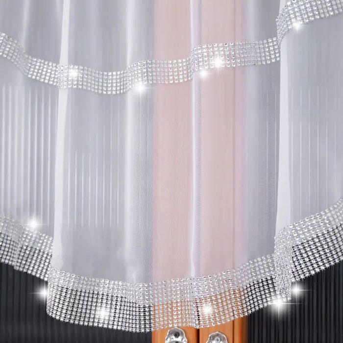 Gotowa firanka z cyrkoniami w EXTRA CENIE