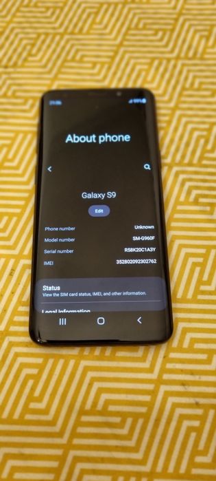 Samsung Galaxy S9 preto Grade A