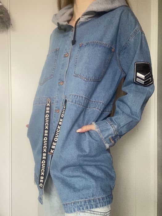 płaszcz jeansowy Sinsay roz. XS/S oversize