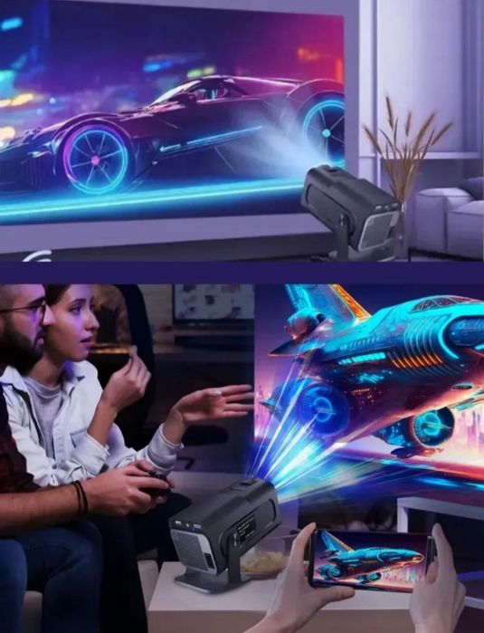 Смарт-проектор Full HD для дому з Wi-Fi 6, Bluetooth і Android 11, для