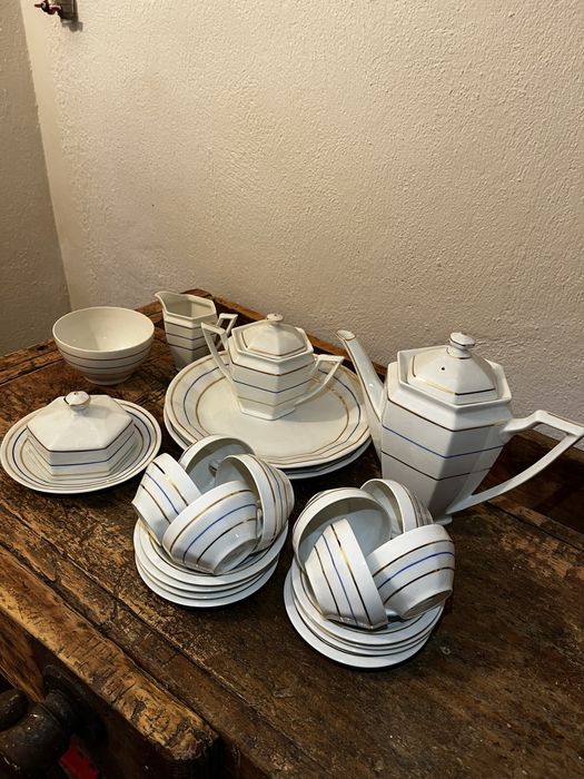 Serviço de Chá Vista Alegre – Completo (8 Pessoas) – Excelente Estado