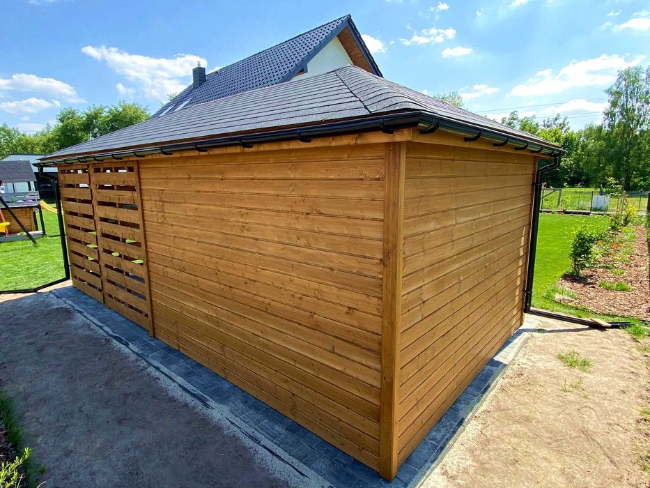 Altana ogrodowa z domkiem narzędziowym Afrodyta 3m x 6m - PRODUCENT