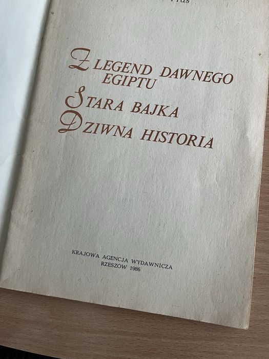 Bolesław Prus Z legend dawnego Egiptu