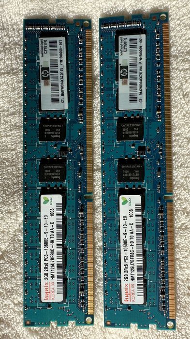 Оперативна пам’ять Hynix DDR3 1333MHz 4GB та Kingston 8GB