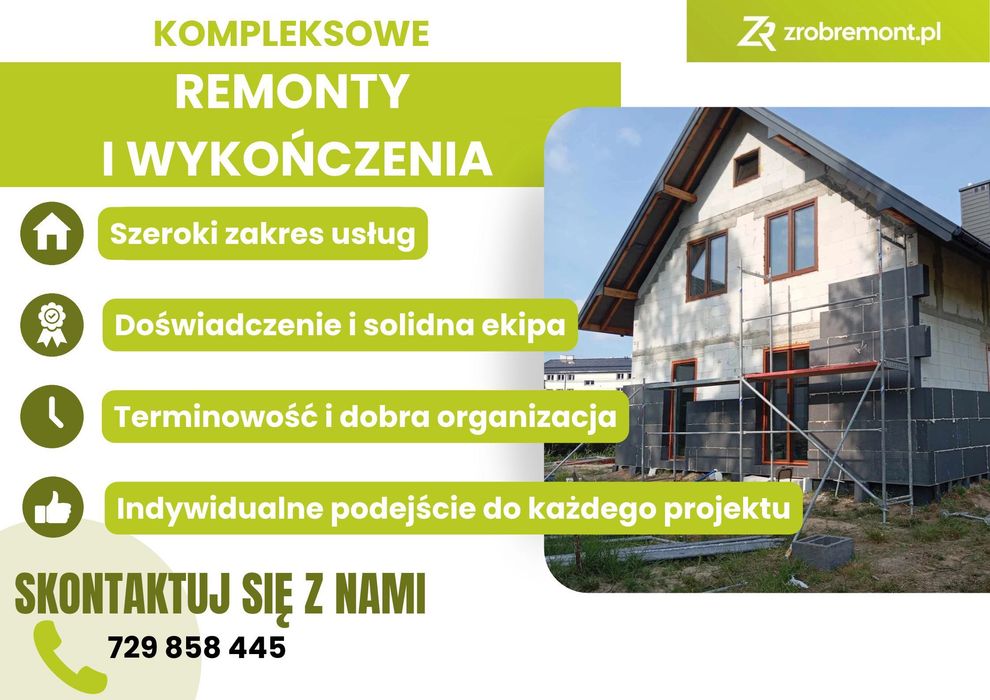 Remonty | Malowanie | Mycie | Hale | Domy | Elewacje