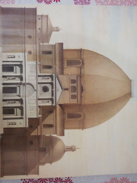 Estampa com 49,5 cm X 49,5 cm