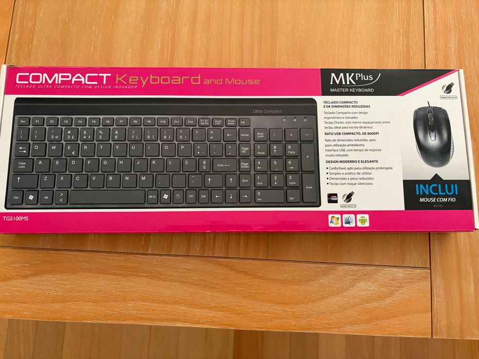 Mala de portatil com teclado e rato