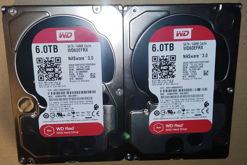 Western Digital Red WD60EFRX 6TB  - Mam 2szt.