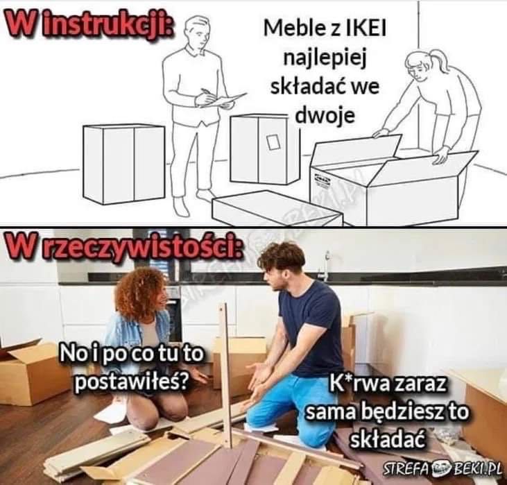 Montaż Mebli | Składanie mebli, Meble w paczkach Agata, Ikea, Abra