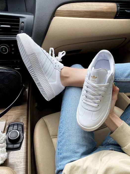 Кроссовки Adidas Samba White  Оригинал женские новые