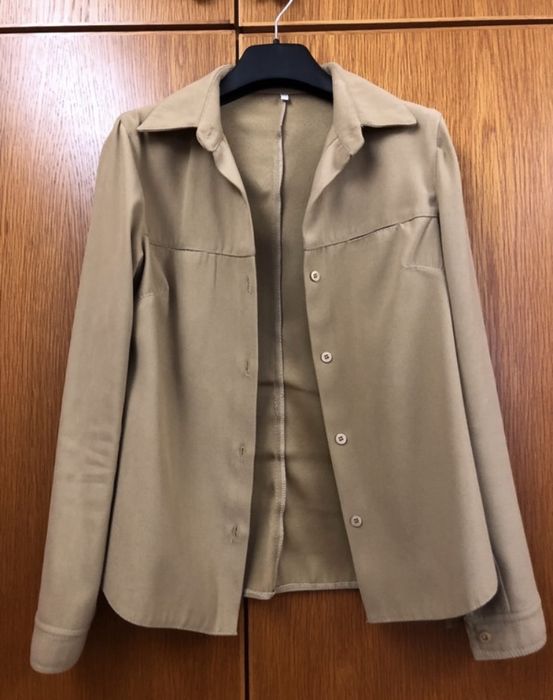 Beige Shirt Jacket