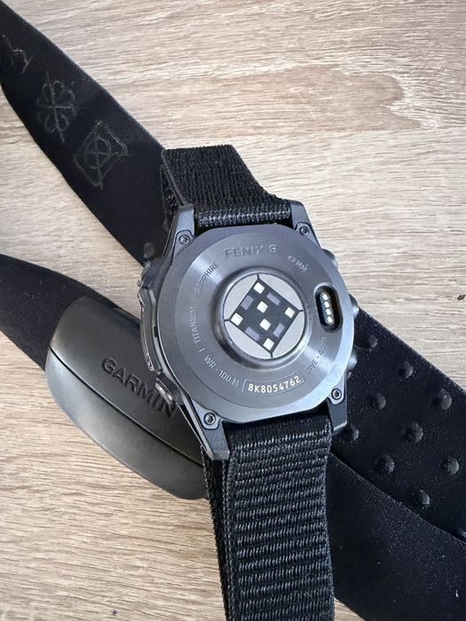 Garmin Fenix 8 47mm Sapphire Titânio Smartwatch GPS + Fita Cardíaca HRM