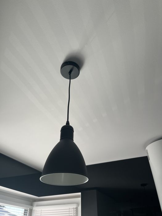 Trzy Lampy wiszące czarne