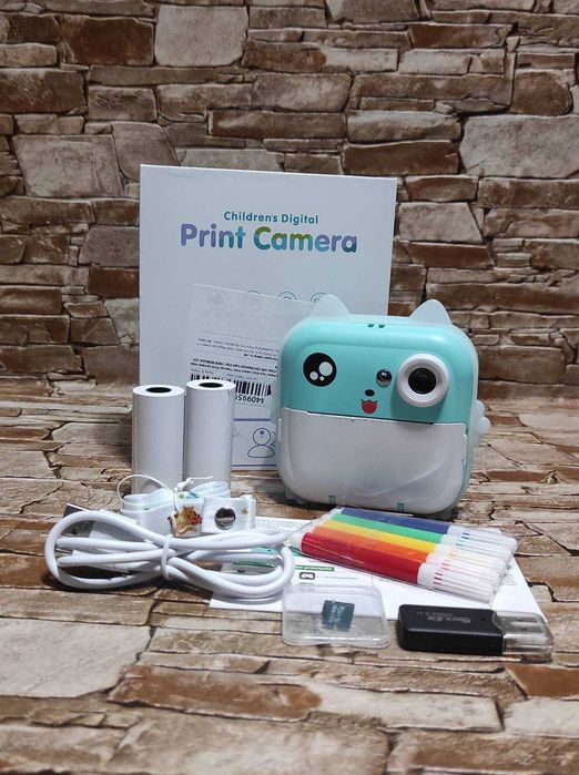 Дитячий фотоапарат / Миттєвий друк / Карта пам'яті 32 Гб